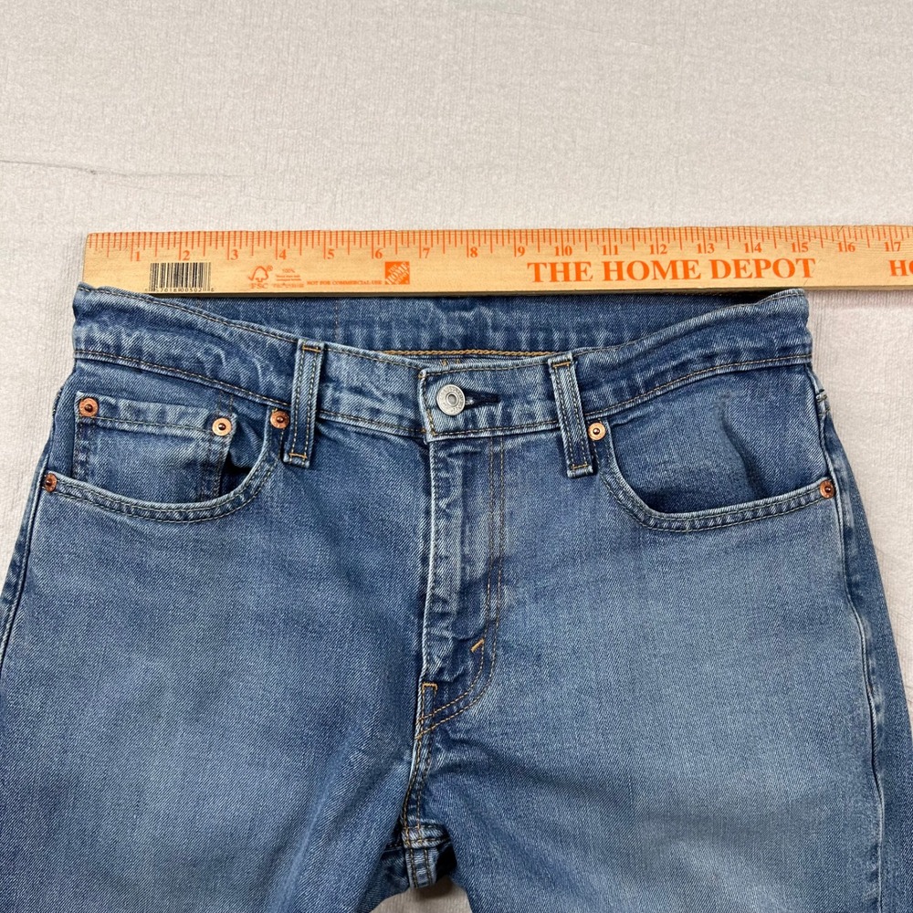 Levis 559 Relaxed Straight Jeans Mens 30x34 Blue Denim Classic 5-Pocket Tall - Picture 8 of 11